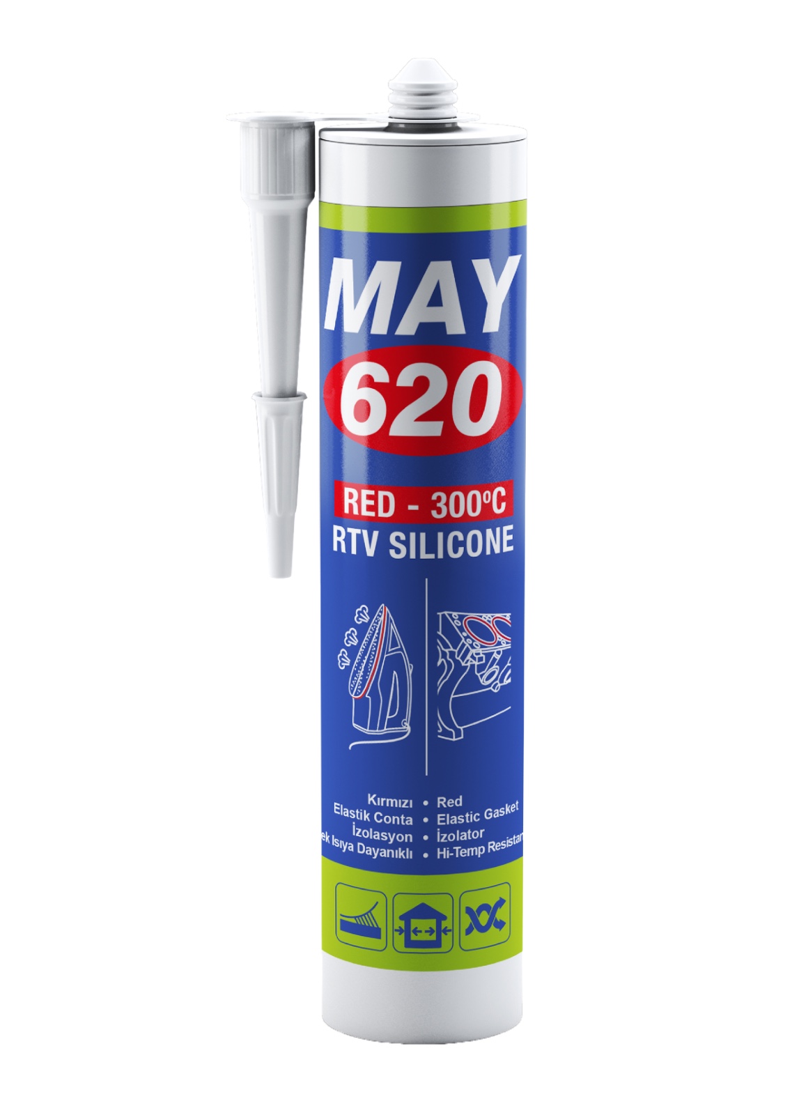 MAY RTV SILIKON KIRMIZI 310 ML